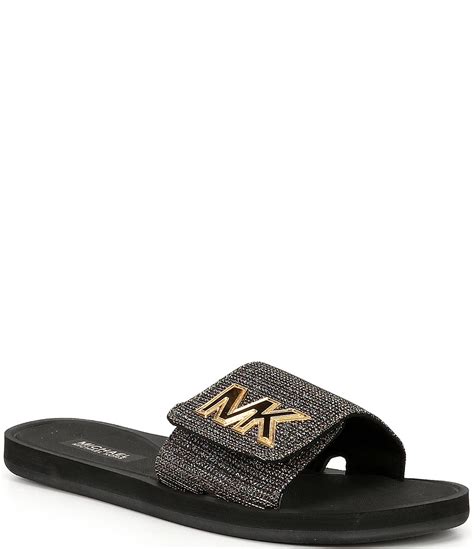 michael kors sparkle slides